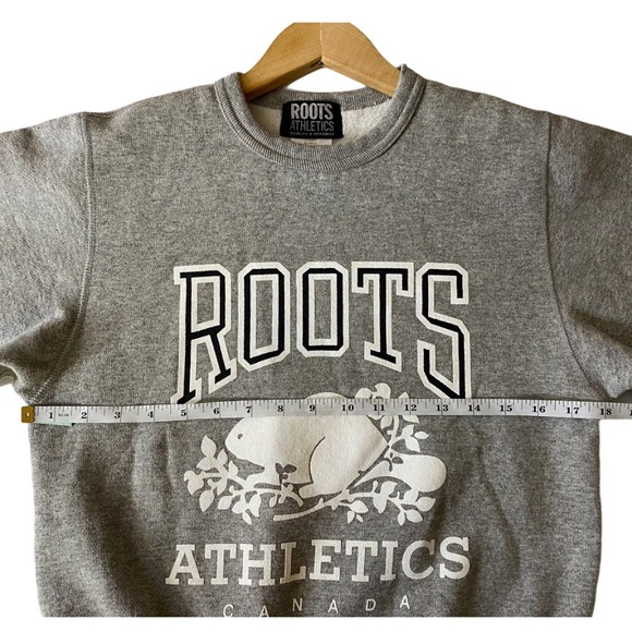 Vintage 90s Roots Canada Salt Pepper Crewneck XS - Picture 8 of 9